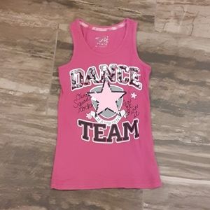 Justice size 10 pink dance tank